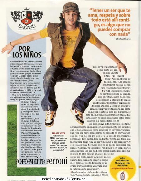 revista people espa�ol rbd rompe silencio ucker ete preferatul meu ...si ete