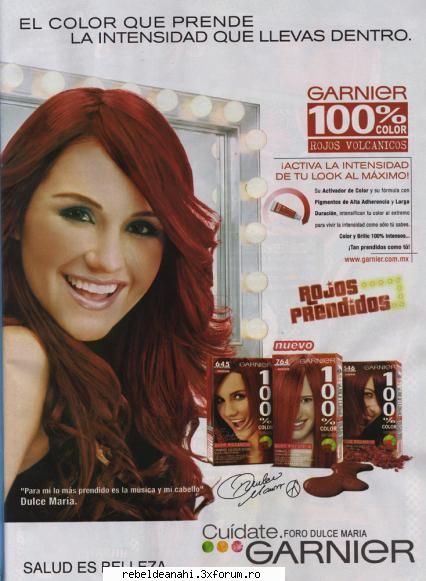 Garnier 100% Color - aly_dya - Dulce Maria-Roberta
