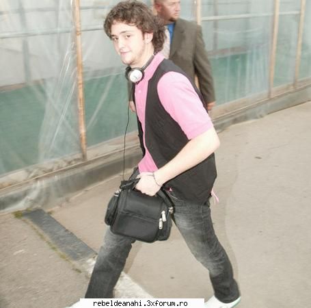 RBD in Romania - Christopher, venind la filmari la Acasa TV - Forum Nou