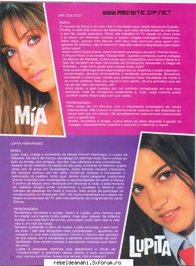 numai poze din telenovela "rebelde" - mia si lupita a 2-a - Rebelde